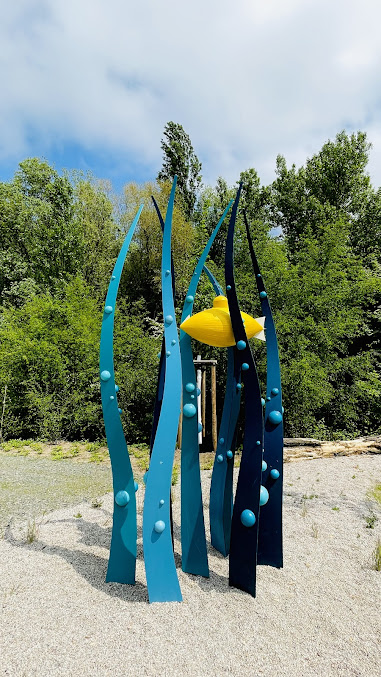 Spielstruktur im Naturerlebnisraum am Lindenauer Hafen